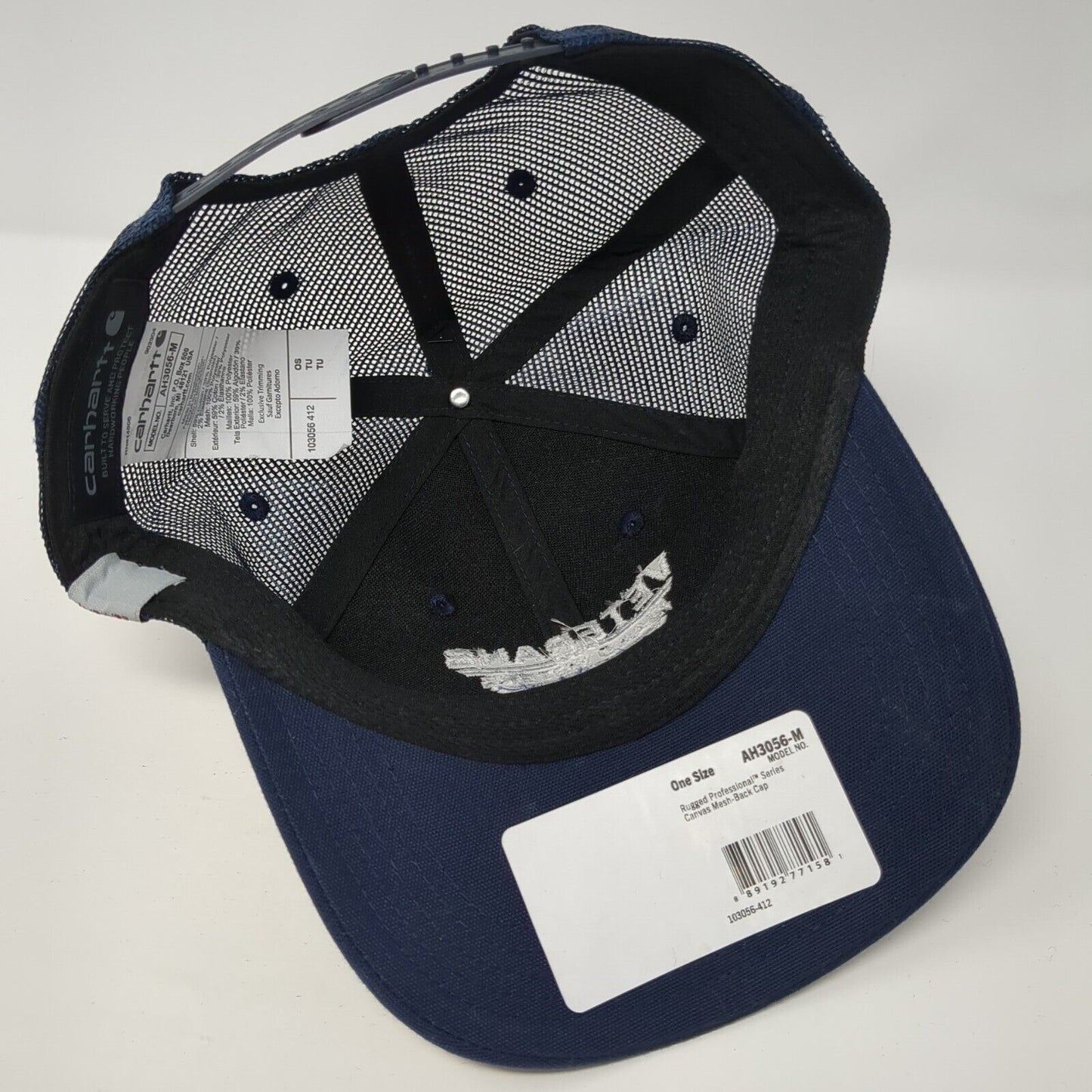 Veterans For Idaho Voters Snapback Trucker Hat Blue OS Mesh Back GForce Carhartt