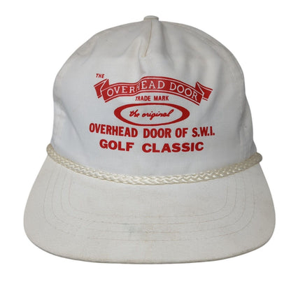 Overhead Door of SWI Golf Classic Slideback Hat White One Size Adjustable Rope