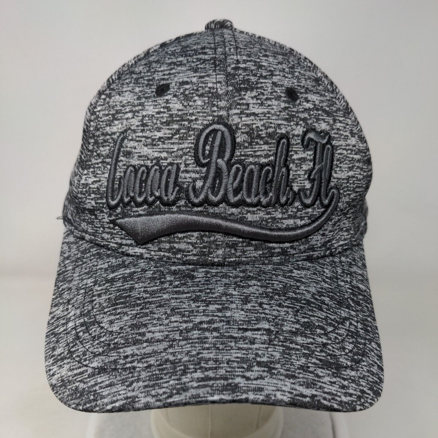 Cocoa Beach FL Strapback Hat Gray One Size Embroidered Vent Holes