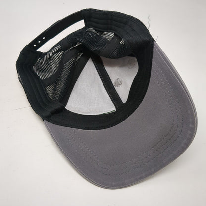 Krispy Kreme Doughnuts Snapback Trucker Hat Gray OSFA Mesh Back