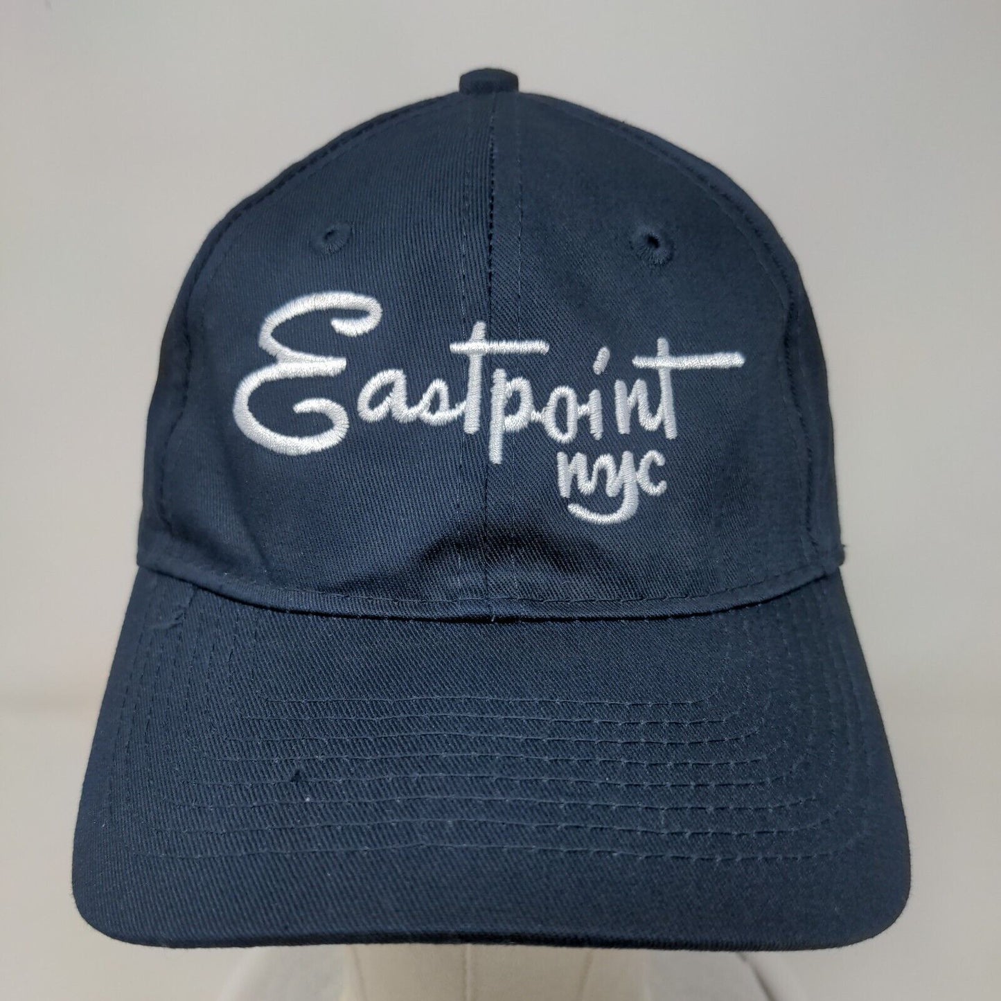 Eastpoint NYC Strapback Hat Blue One Size Embroidered Port & Company