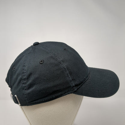 Unbranded Slideback Hat Black One Size Solid Adjustable Blank 6 Panel