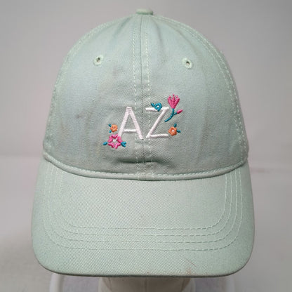 Home Free Arizona AZ Floral Green Baseball Cap Hat One Size Adjustable Slideback
