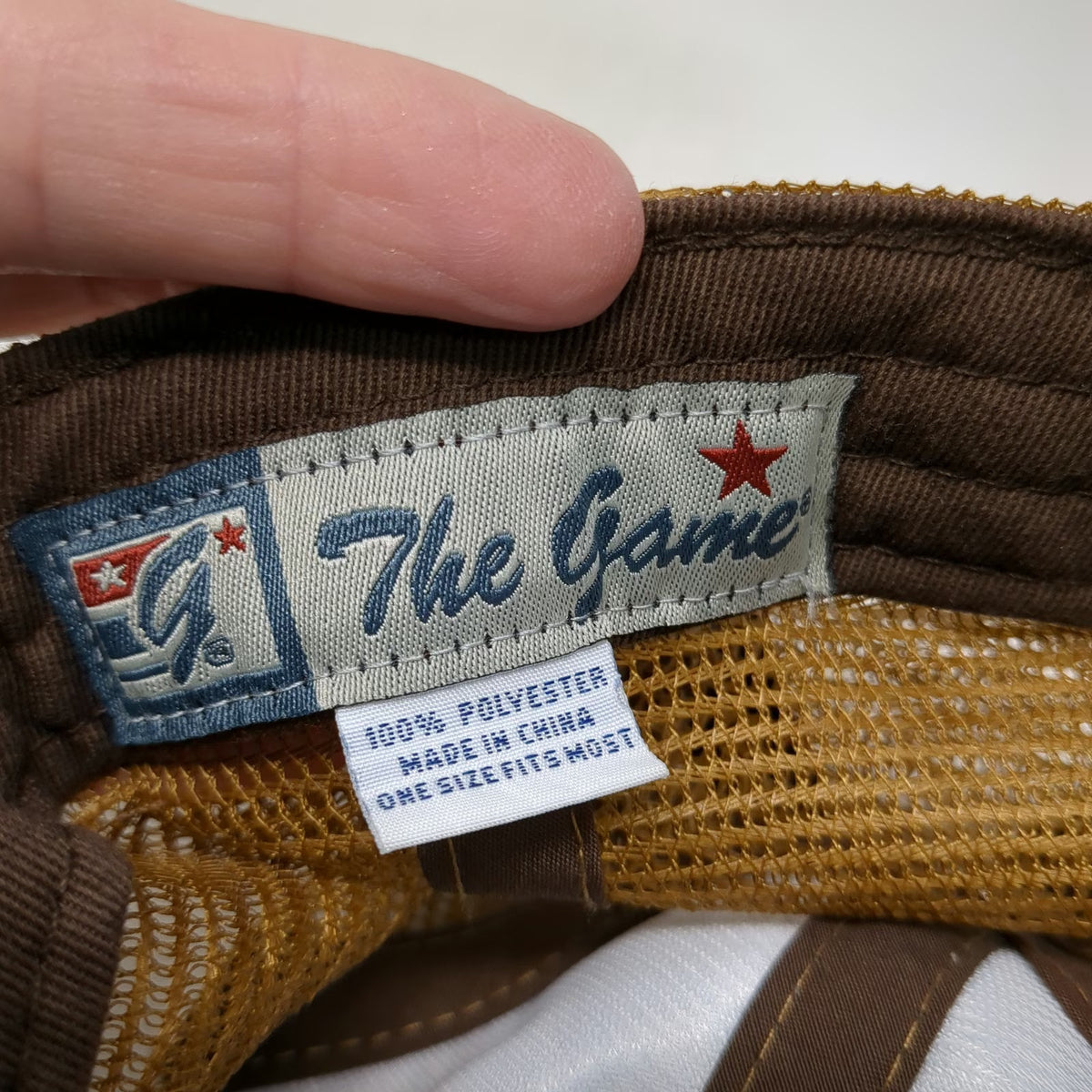 The Game Trucker Hat Brown One Size Grand Teton National Park Landscape Print