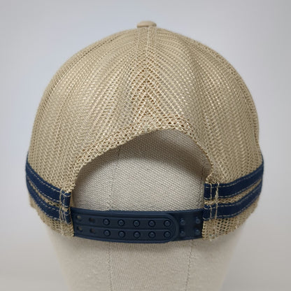 Fahrenheit Headwear Trucker Hat Blue One Size San Pedro Belize Mesh Back Patch