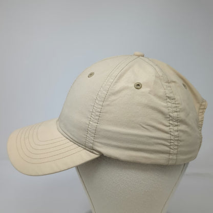 Dockers Baseball Cap Beige One Size Cotton Nylon Blend Slideback Strap Golf Hat