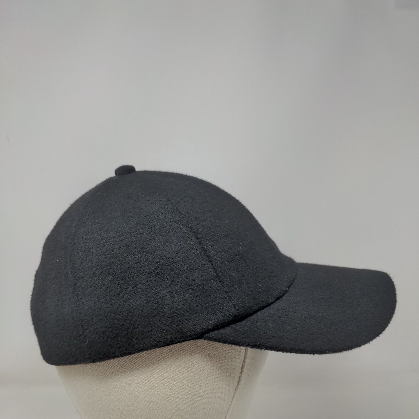 H&M Strapback Hat Solid Black XS/S Adjustable 6 Panel Blank Outdoor