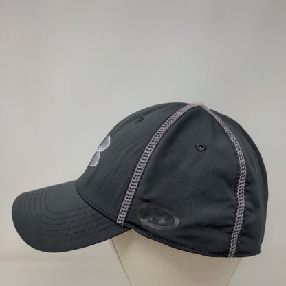 Under Armour Fitted Hat Large/XL Black Embroidered Logo Vent Holes