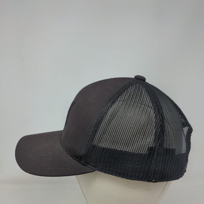 Hurley Snapback Trucker Hat Black OS Adjustable Mesh Back The Classics Yupoong
