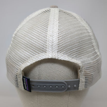 Patagonia Trucker Hat Gray One Size Mesh Back Embroidered Bison Mountain Logo