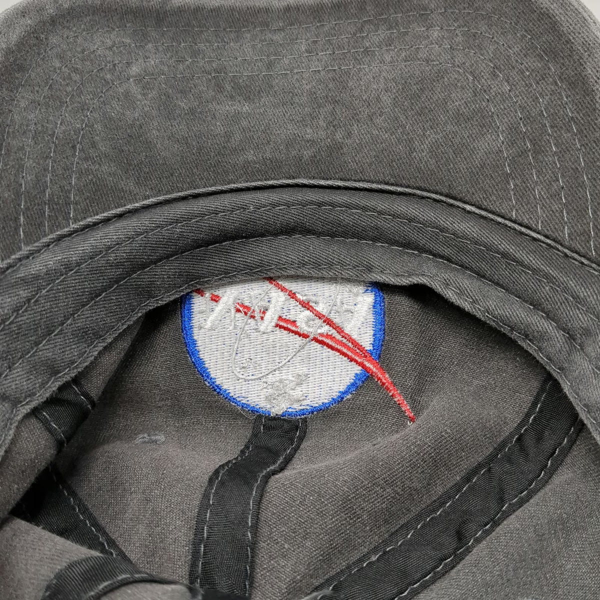 NASA Meatball Logo Gray One Size Baseball Cap Slideback Adjustable Cotton Hat
