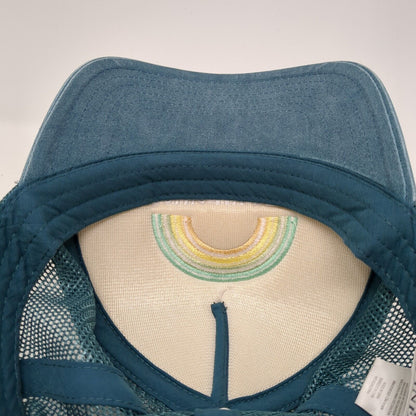 Doing My Best Snapback Mesh Back Trucker Hat Blue One Size Rainbow