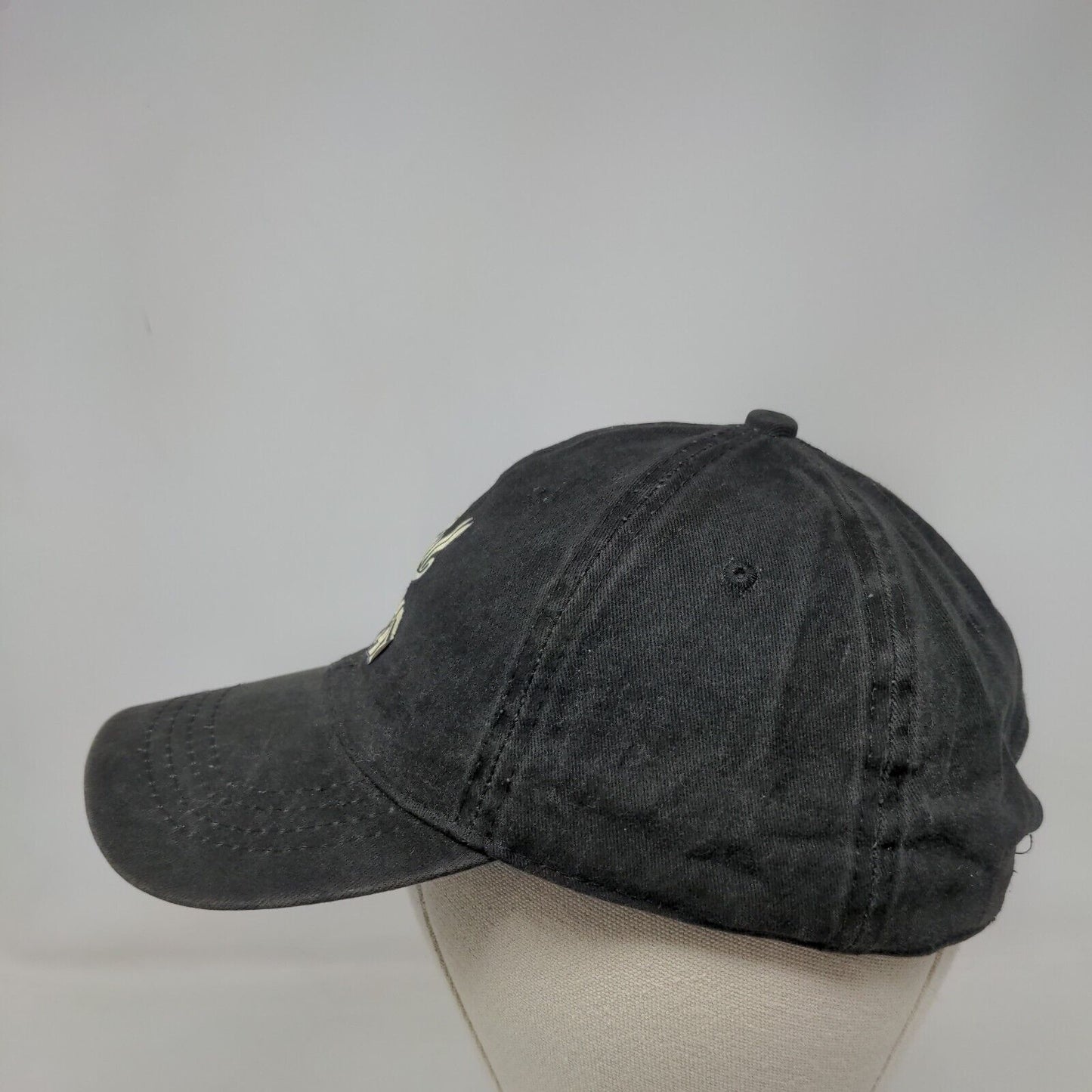 Pitbull Dad Slideback Hat Black One Size Adjustable 6 Panel Vent Holes