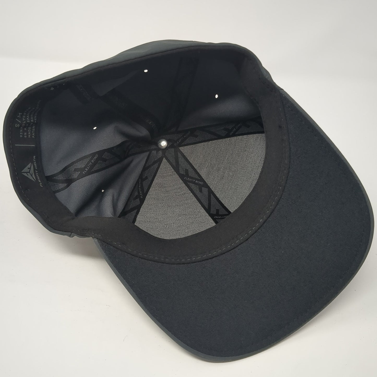 Local Fitted Hat Gray Medium Embroidered Flexfit Delta Solid Outdoor