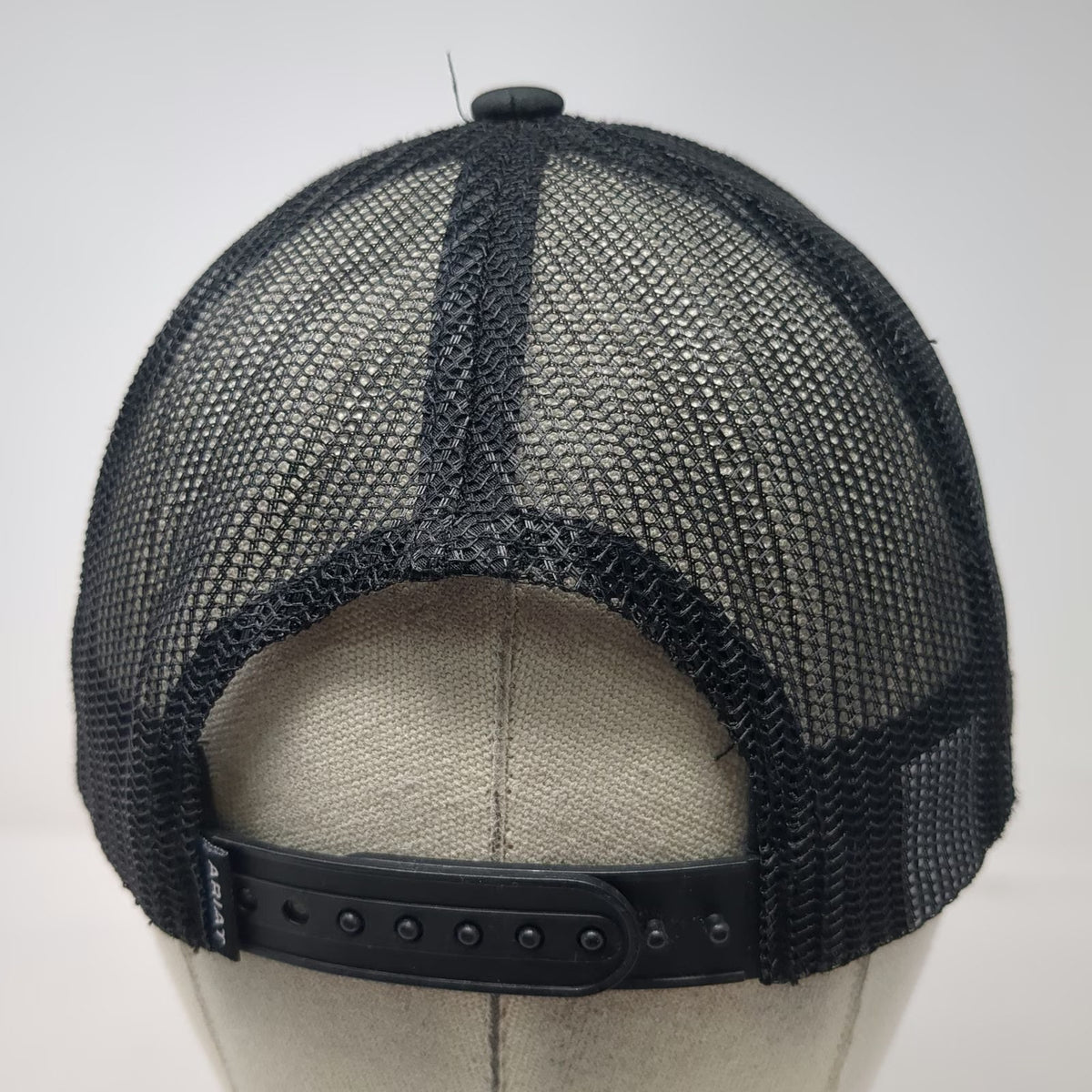 Ariat Trucker Hat Black One Size Snapback Mesh Back Bring It Logo Structured