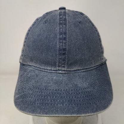 Unbranded Strapback Hat Blue OSFM Adjustable Blank Solid 6 Panel