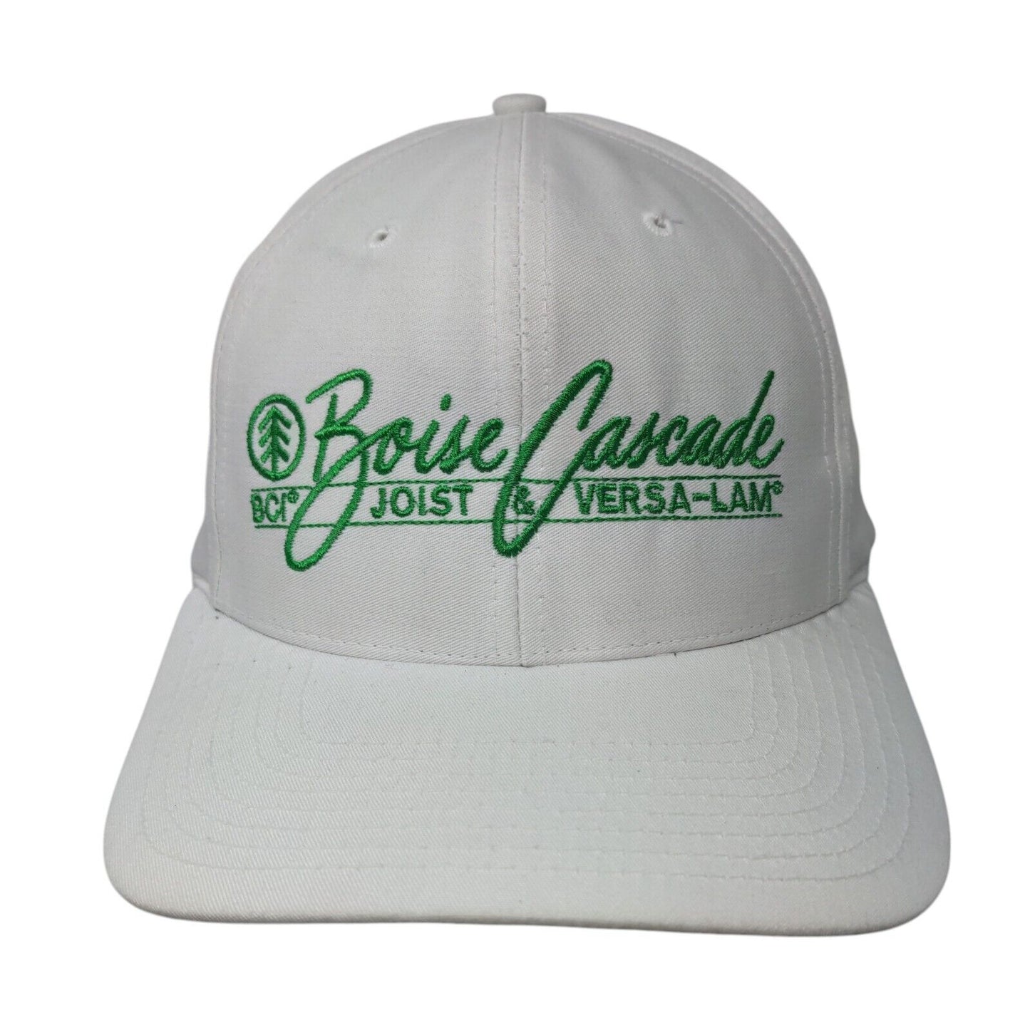 Boise Cascade BCI Snapback Hat White Large Embroidered Richardson