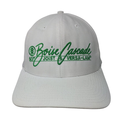 Boise Cascade BCI Snapback Hat White Large Embroidered Richardson