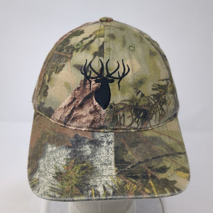 Deer Strapback Hat Multicolor Camo One Size Embroidered Hunting Outdoor
