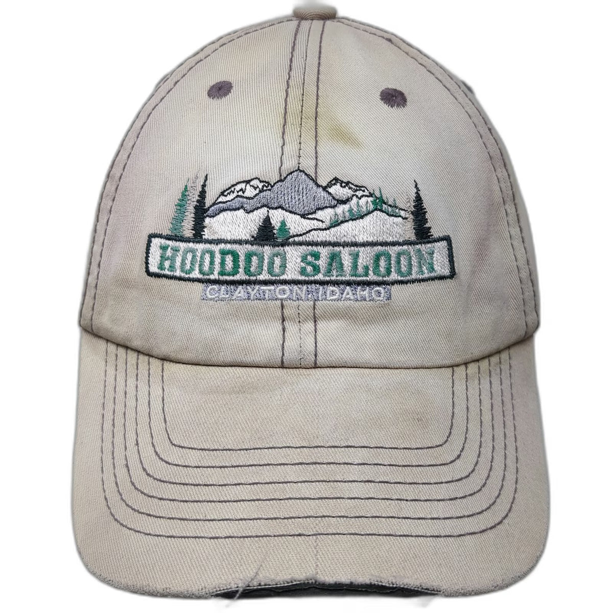 OTTO Baseball Cap Gray One Size Hat Hoodoo Saloon Clayton Idaho Cotton Strapback
