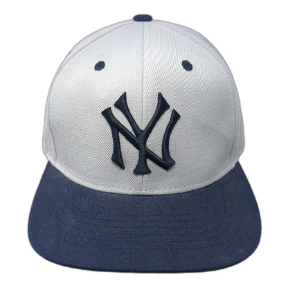 New York Yankees MLB American Needle Snapback Gray Blue Hat One Size Green Brim