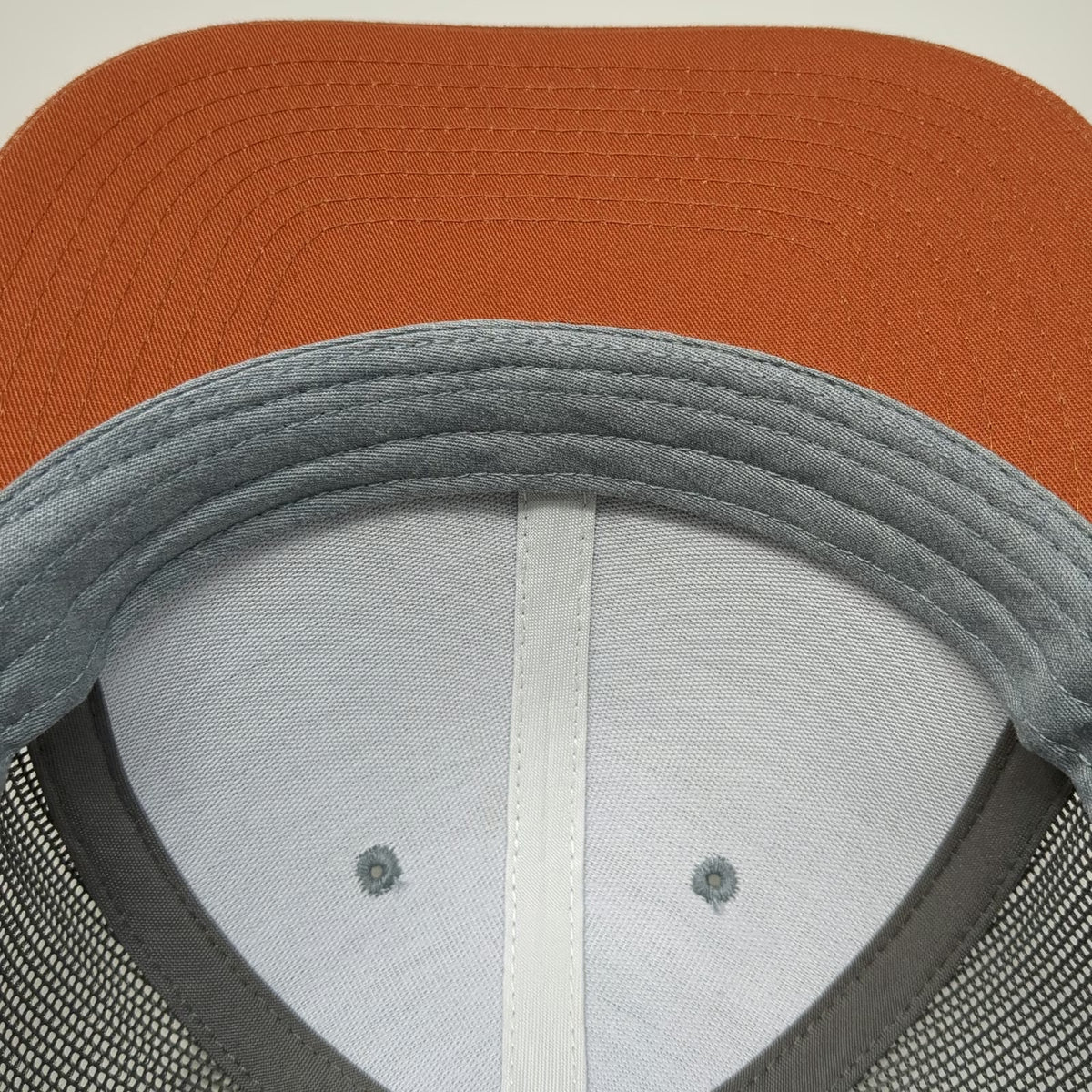 Richardson Trucker Hat Gray Orange One Size Genuine Feed & Supplements Snapback