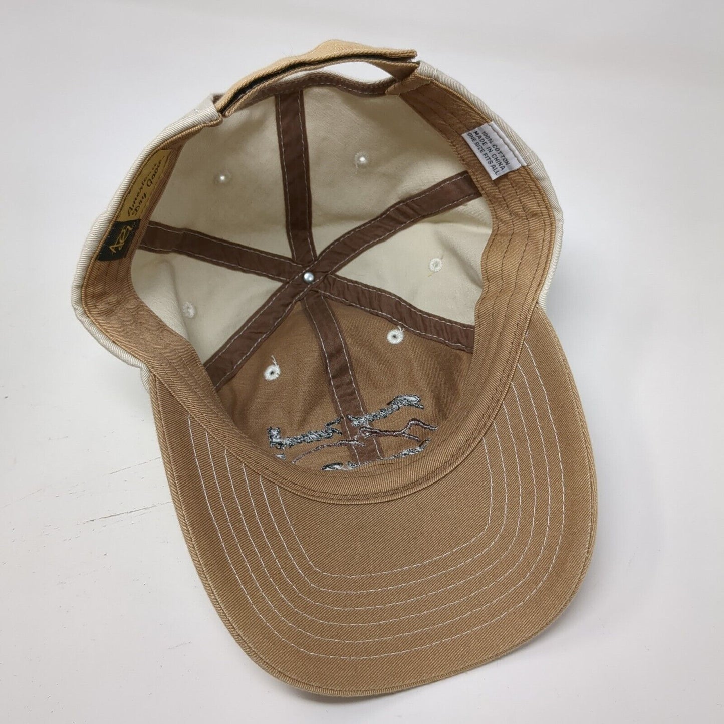 Grand Teton National Park Est. 1929 Strapback Hat Tan OS Adjustable Embroidered