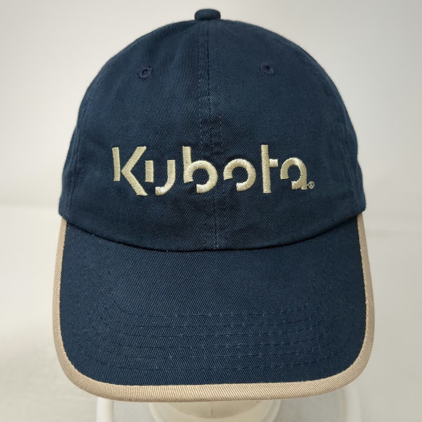 K-Products Baseball Cap Blue One Size Kubota Embroidered Contrast Piping Hat