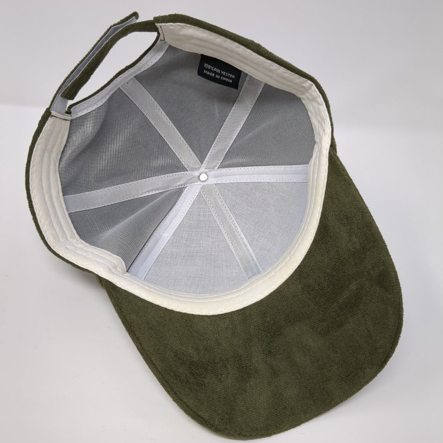 Unbranded Strapback Hat Green One Size Adjustable 6 Panel Blank Polyester