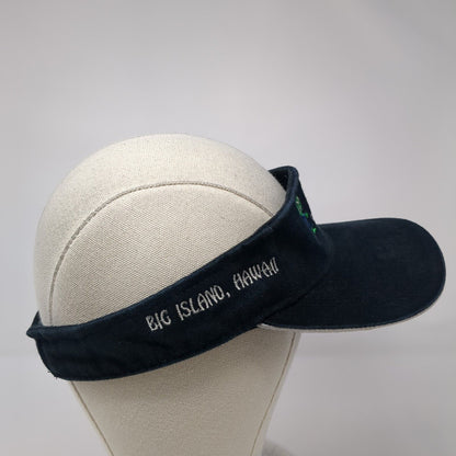 UFO Parasail Strapback Sun Visor Hat Black One Size Adjustable Magic