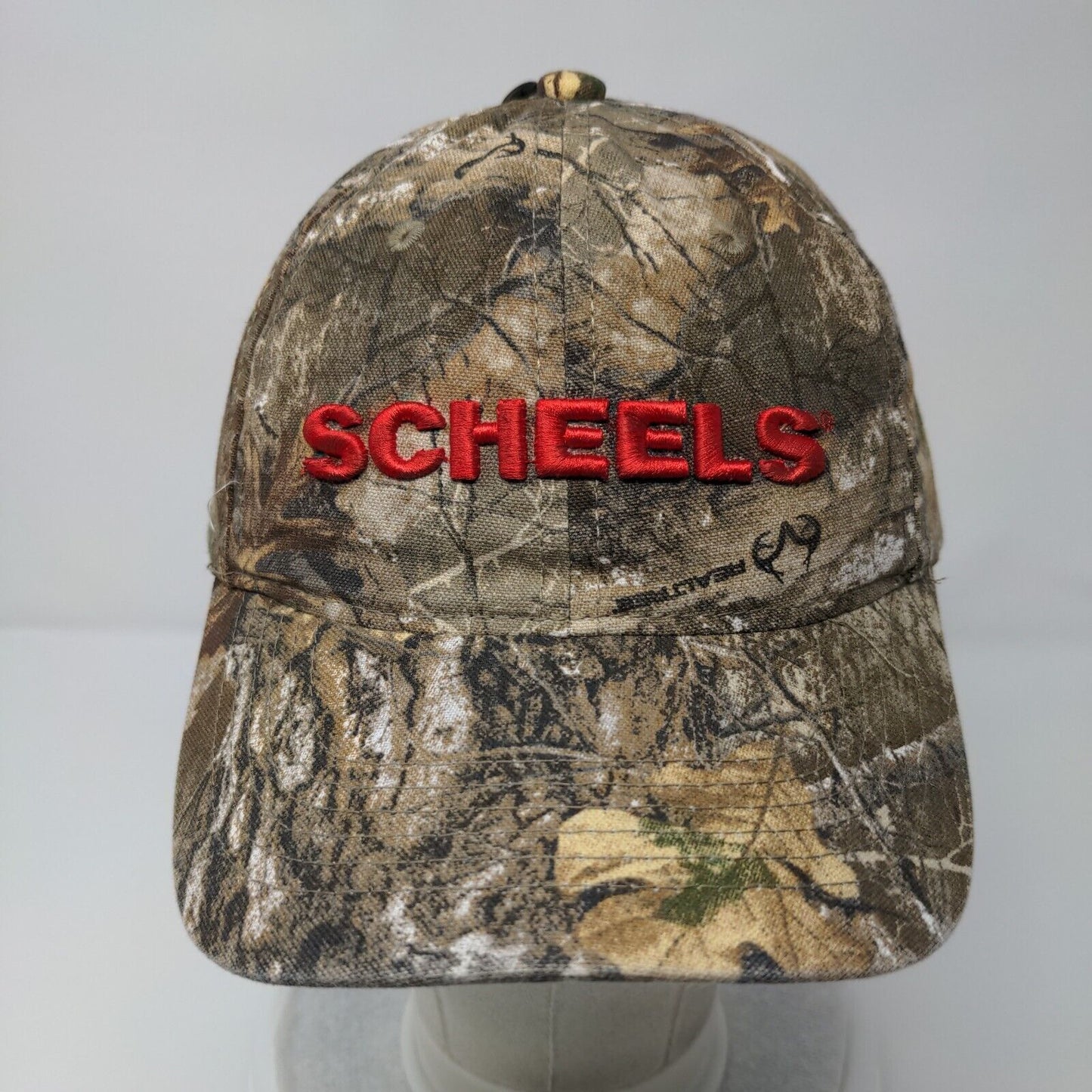 Scheels Snapback Hat Camouflage OSFM Adjustable Embroidered 6 Panel