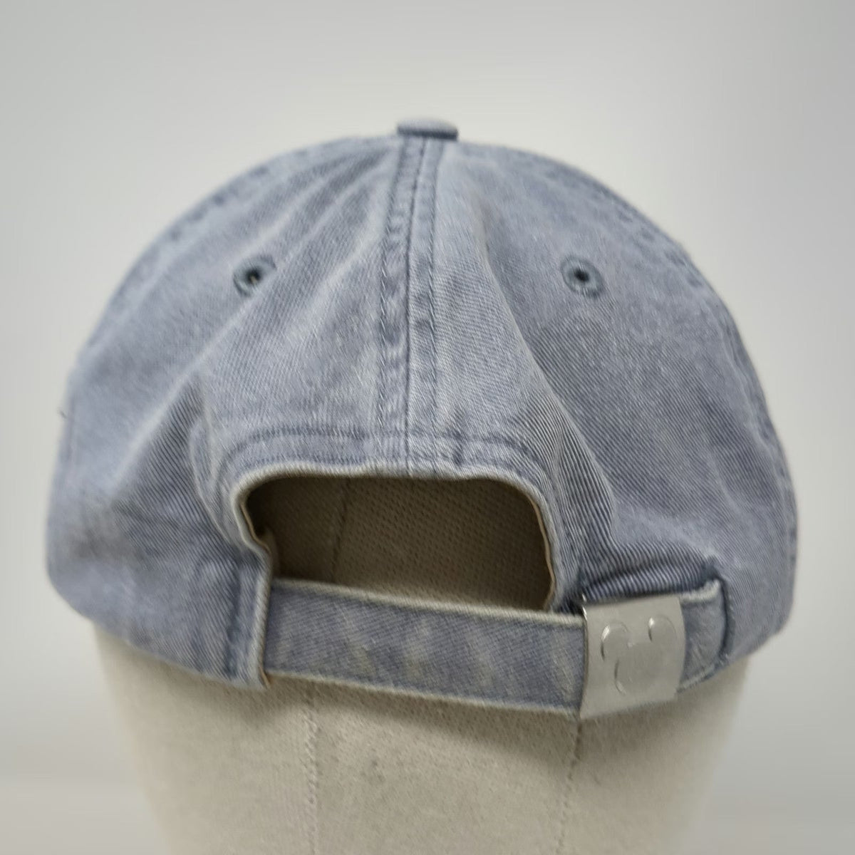 Disney Mickey Mouse Blue Baseball Cap One Size Embroidered Cotton Slideback Hat