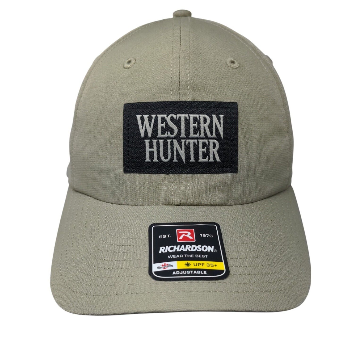 Western Hunter Strapback Hat Tan OSFA Adjustable UPF 35+ Richardson