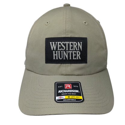 Western Hunter Strapback Hat Tan OSFA Adjustable UPF 35+ Richardson