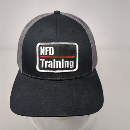 NFD Training Snapback Trucker Hat Black M/L Mesh Back Richardson