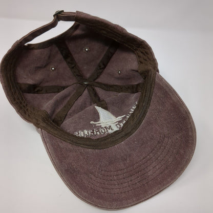 Puerto Morelos MX Slideback Hat Brown OS Adjustable Embroidered 6 Panel
