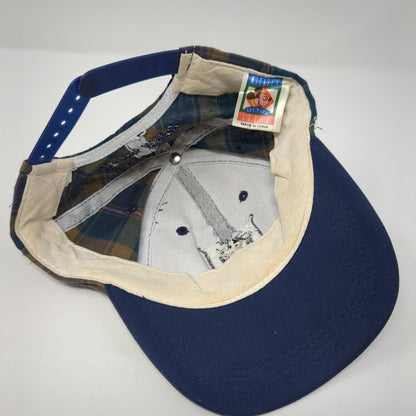 Mickey Mouse Kids Snapback Hat Multicolor One Size Adjustable Plaid