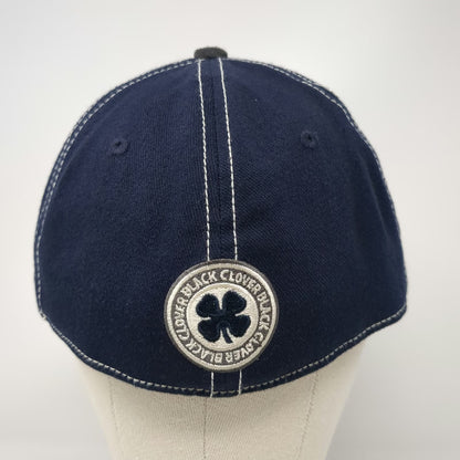 Black Clover Baseball Cap Gray M Memory Fit Live Lucky Logo Fitted Stretch Hat