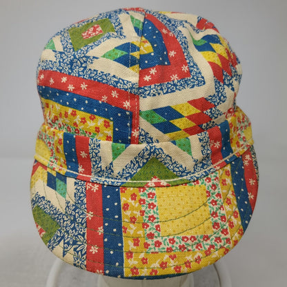 Kromer Baseball Cap Yellow Red Blue Green 7 1/2 Patchwork Soft Crown Fitted Hat