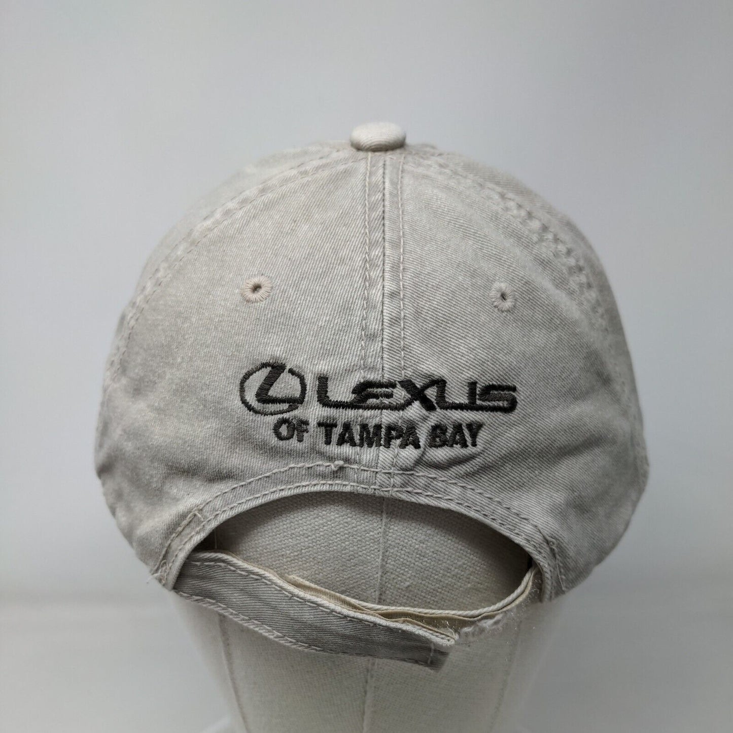 TSS Gasparilla 2008 Strapback Hat Tan OSFA Lexus Of Tampa Bay Hit Wear