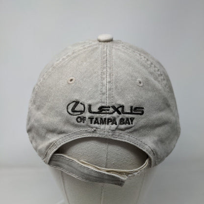 TSS Gasparilla 2008 Strapback Hat Tan OSFA Lexus Of Tampa Bay Hit Wear