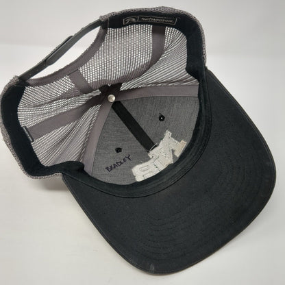NB Snapback Trucker Hat Black OS Adjustable Embroidered Mesh Back Richardson