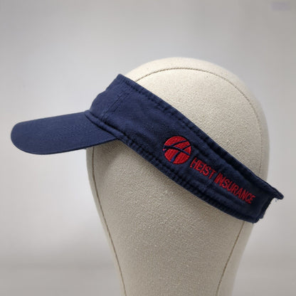 OCBP Alumni Hesit Insurance Strapback Sun Visor Hat Blue OSFA Adjustable Anvil