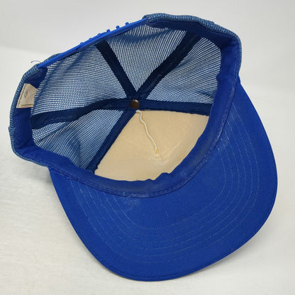 Great Salt Lake Minerals & Chemicals Corp Blue OS Trucker Hat GSL Snapback Mesh