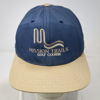 Imperial Baseball Cap Blue Beige One Size Mission Trails Golf Course Hat USA