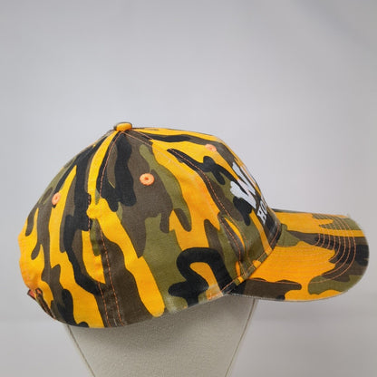 Winners Hotel Casino Strapback Hat Camouflage OSFA Adjustable Distressed 6 Panel