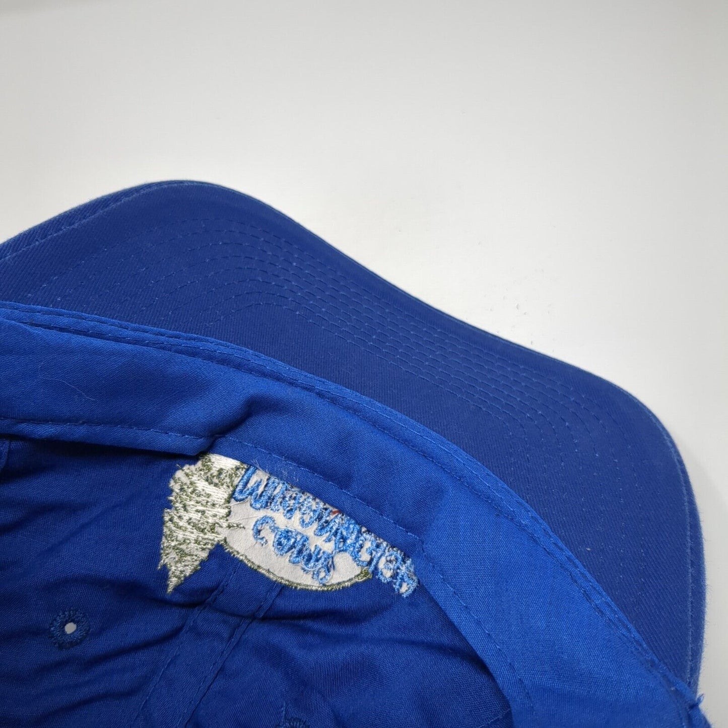 Camp Mmanagish Est. 1932 Strapback Hat Blue One Size Adjustable Port & Company