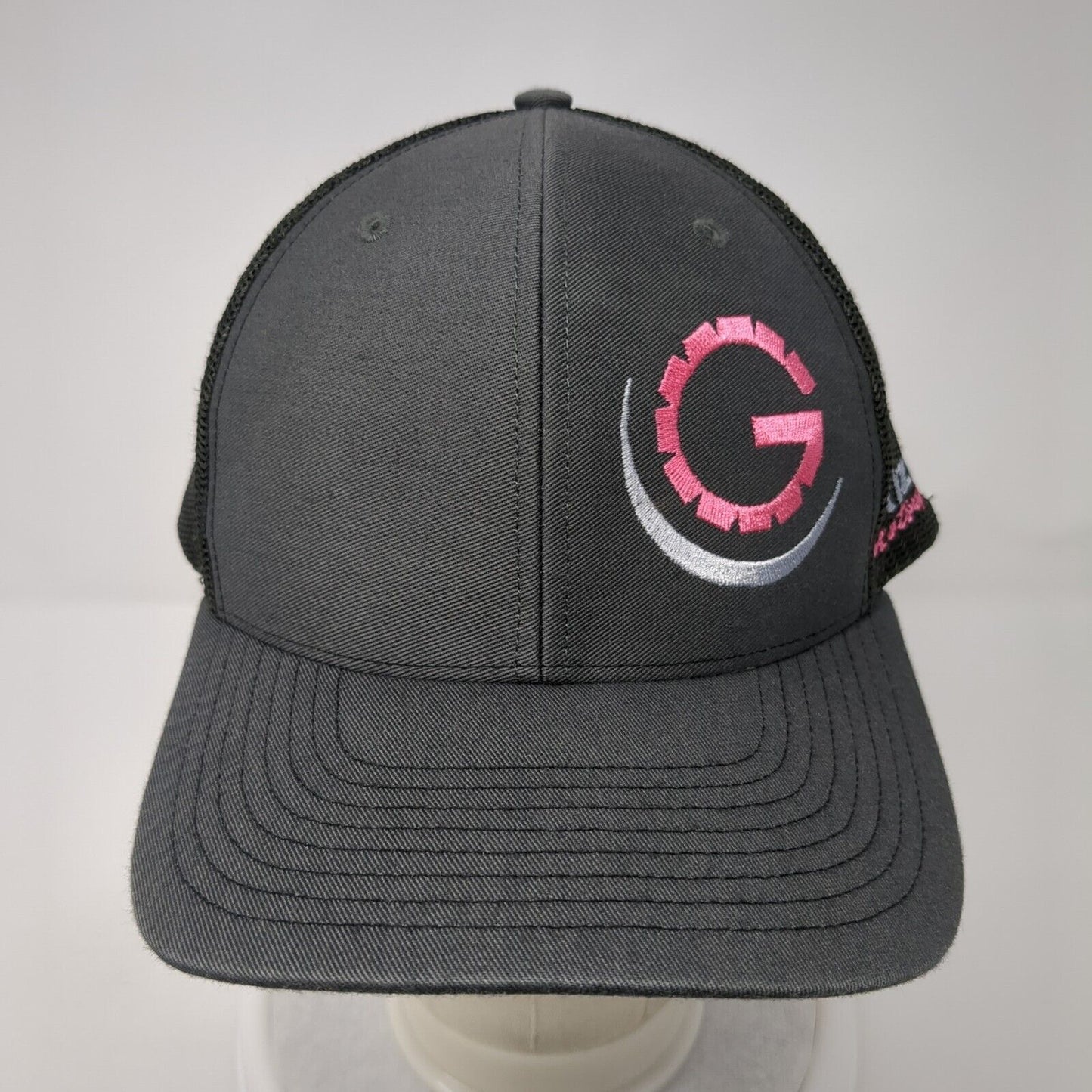 Grizzly Motorsports Snapback Mesh Back Trucker Hat Gray One Size 6 Panel