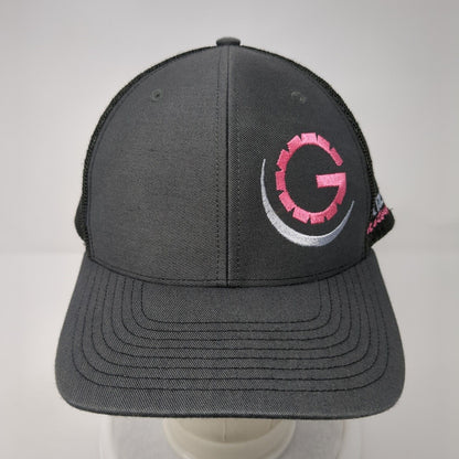Grizzly Motorsports Snapback Mesh Back Trucker Hat Gray One Size 6 Panel