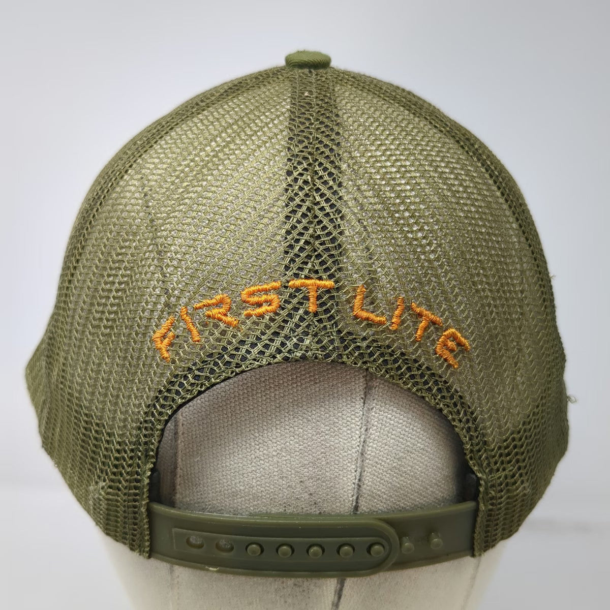 First Lite Trucker Hat Green One Size Mesh Back Snapback Logo Hunting Outdoor
